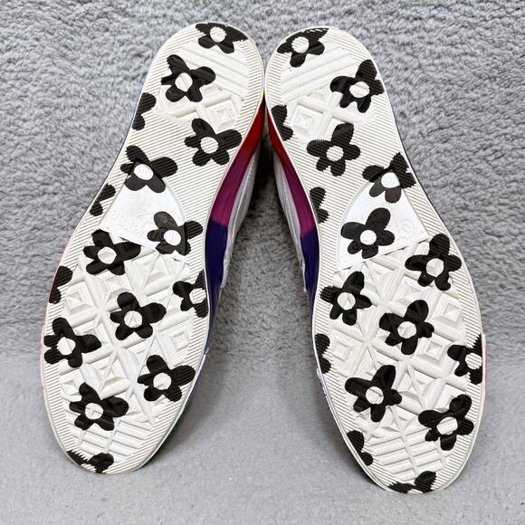 Converse Golf Le Fleur One Star Ox Mens Size 13 Sneakers White Rainbow Leather - Picture 8 of 10